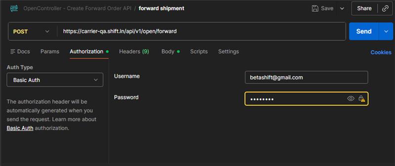 Postman Basic Auth Setup