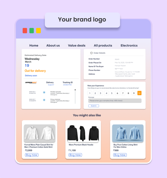 Branded Tracking Experience